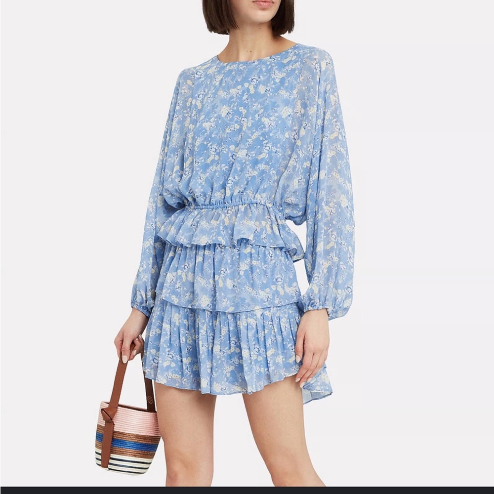 LoveShackFancy "Nellie Bluejay" blouse Size XS